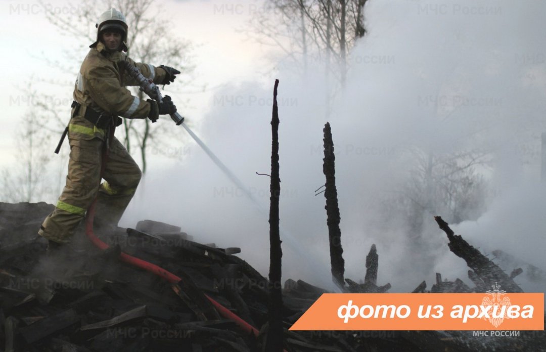 Пожарно-спасательные подразделения Ленинградской области ликвидировали пожар в Подпорожском районе
