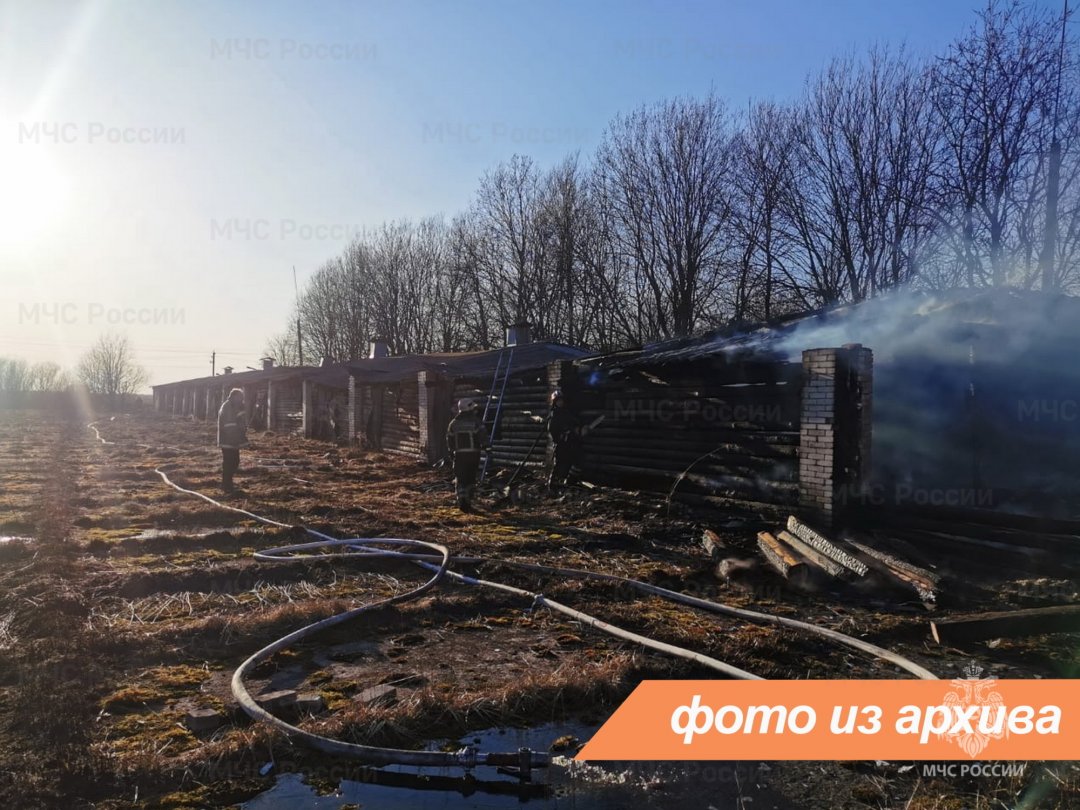 Пожарно-спасательные подразделения Ленинградской области ликвидировали пожар в г. Подпорожье