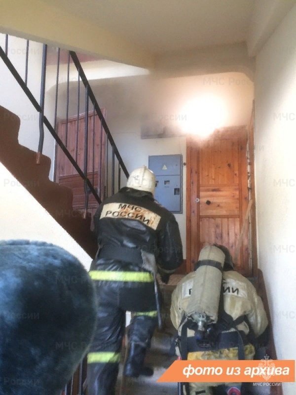 Пожарно-спасательное подразделение Ленинградской области ликвидировало пожар в г. Подпорожье