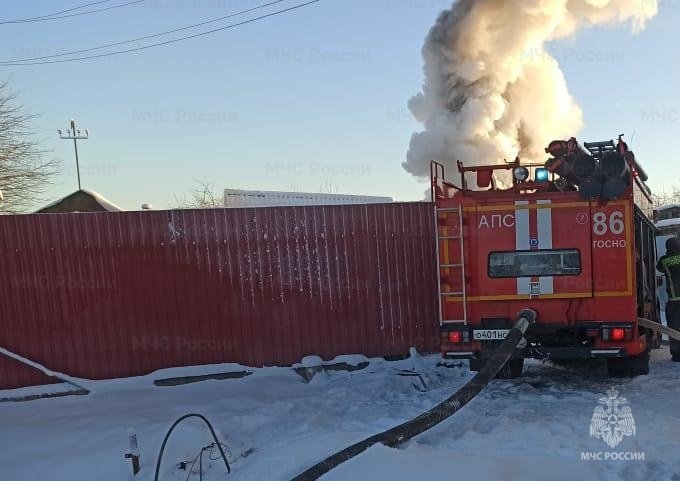 Пожарно-спасательные подразделения Ленинградской области ликвидировали пожар в Подпорожском районе