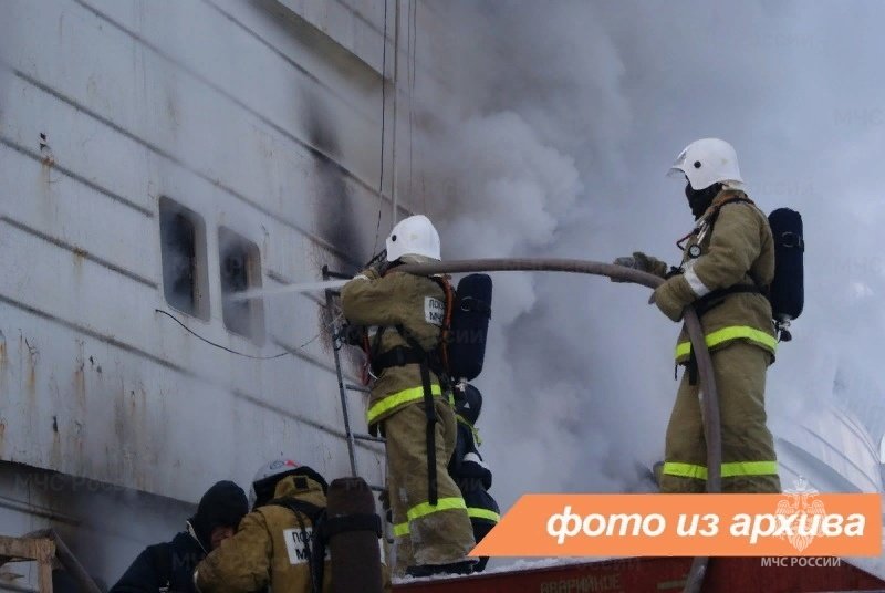 Пожарно-спасательные подразделения Ленинградской области ликвидировали пожар в г. Подпорожье